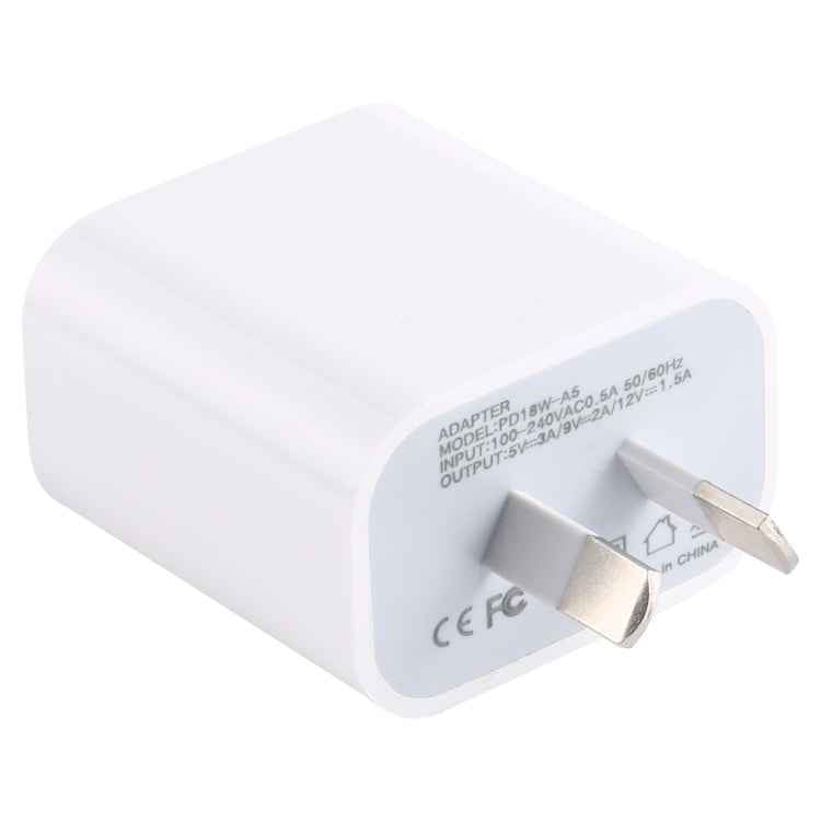 PD18W-A5 18W PD Power Adapter Wall Charger, AU Plug