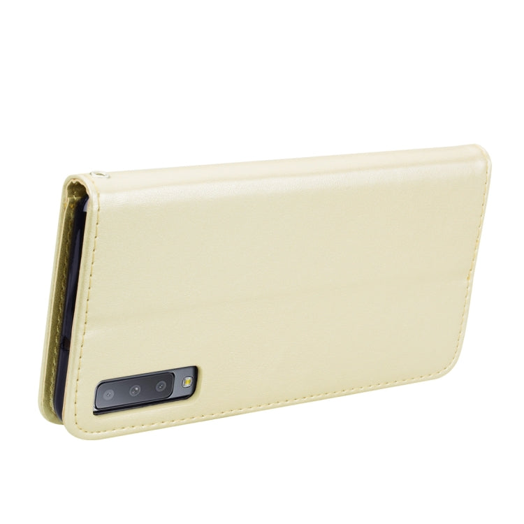 Rose Embossed Horizontal Flip PU Leather Case for Samsung Galaxy A7 (2018) , with Holder & Card Slots & Wallet