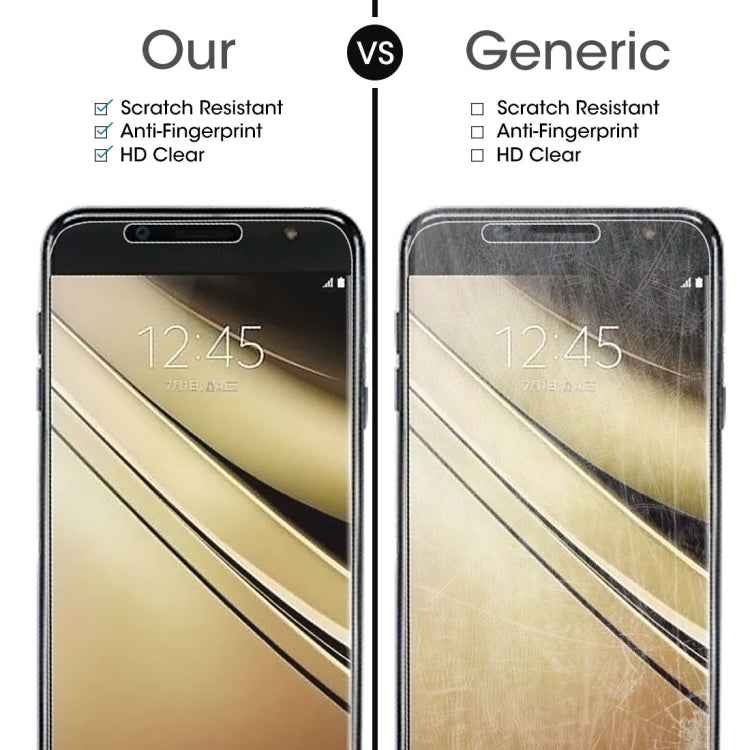 10 PCS 9H 2.5D Tempered Glass Film for Galaxy C7 (2017)