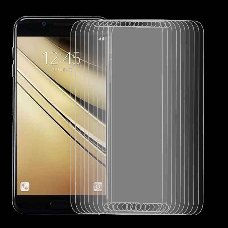 10 PCS 9H 2.5D Tempered Glass Film for Galaxy C7 (2017)