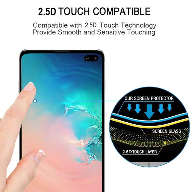 25 PCS 9H 2.5D Premium Curved Screen Crystal Tempered Glass Film for Galaxy S10 Plus