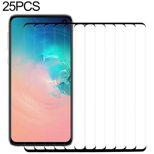 25 PCS 9H 2.5D Premium Curved Screen Crystal Tempered Glass Film for Galaxy S10, Lessen Version, For Galaxy S10, Lessen Version (25 PCS)