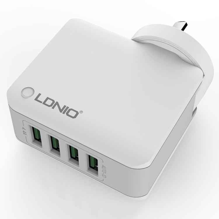 LDNIO A4403 4.4A 4 x USB Ports Smart Travel Charger, EU Plug