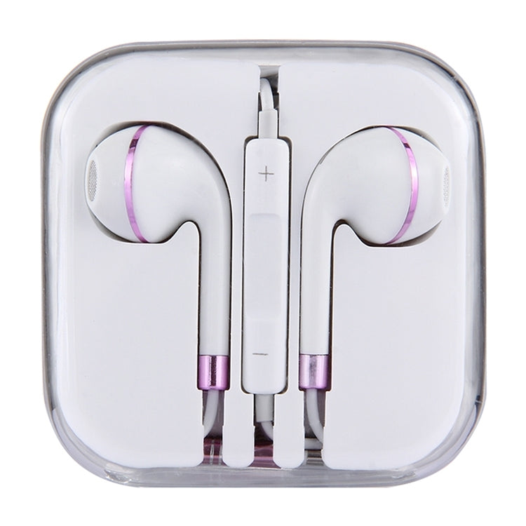 White Wire Body 3.5mm In-Ear Earphone with Line Control & Mic
