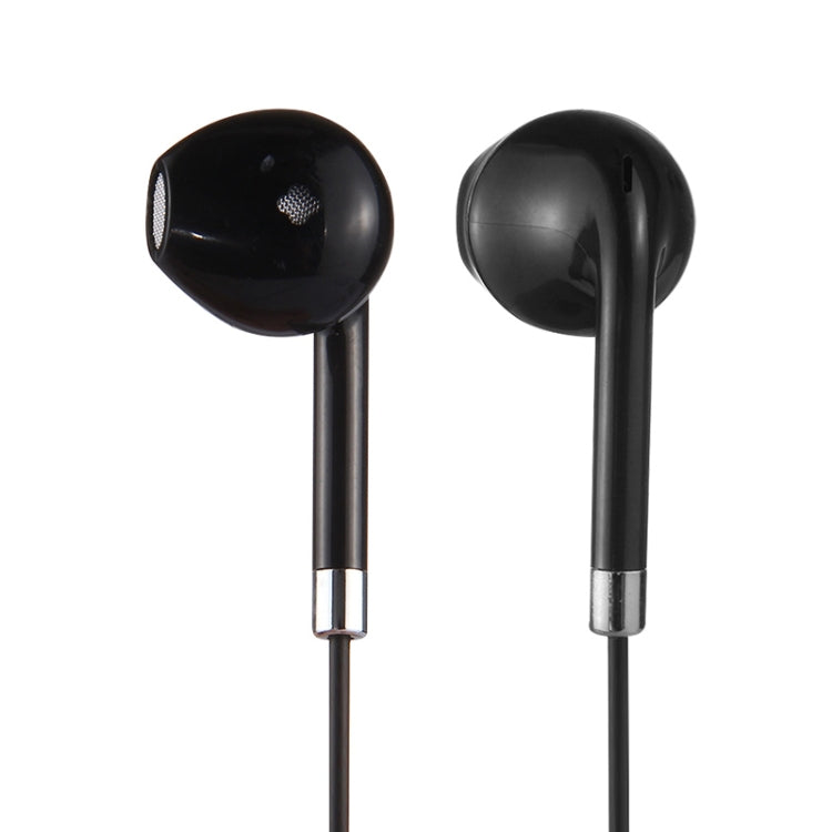 Black Wire Body 3.5mm In-Ear Earphone with Line Control & Mic for iPhone, Galaxy, Huawei, Xiaomi, LG, HTC and Other Smart Phones
