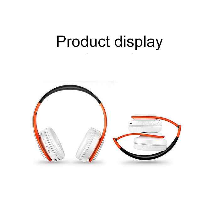 LPT660 Wireless Folding Sports Stereo Music Bluetooth Phones Earphones Support TF Card