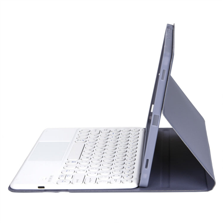 For iPad 11 2025 / 10th Gen 10.9 2022 YA10B-A Lambskin Texture Bluetooth Touch Keyboard Leather Tablet Case with Pen Slot, YA10B-A