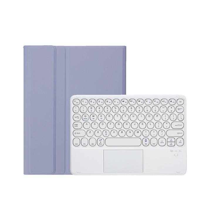 For iPad 11 2025 / 10th Gen 10.9 2022 YA10B-A Lambskin Texture Bluetooth Touch Keyboard Leather Tablet Case with Pen Slot, YA10B-A