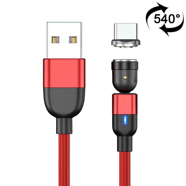 1m 3A Output USB to USB-C / Type-C 540 Degree Rotating Magnetic Data Sync Charging Cable