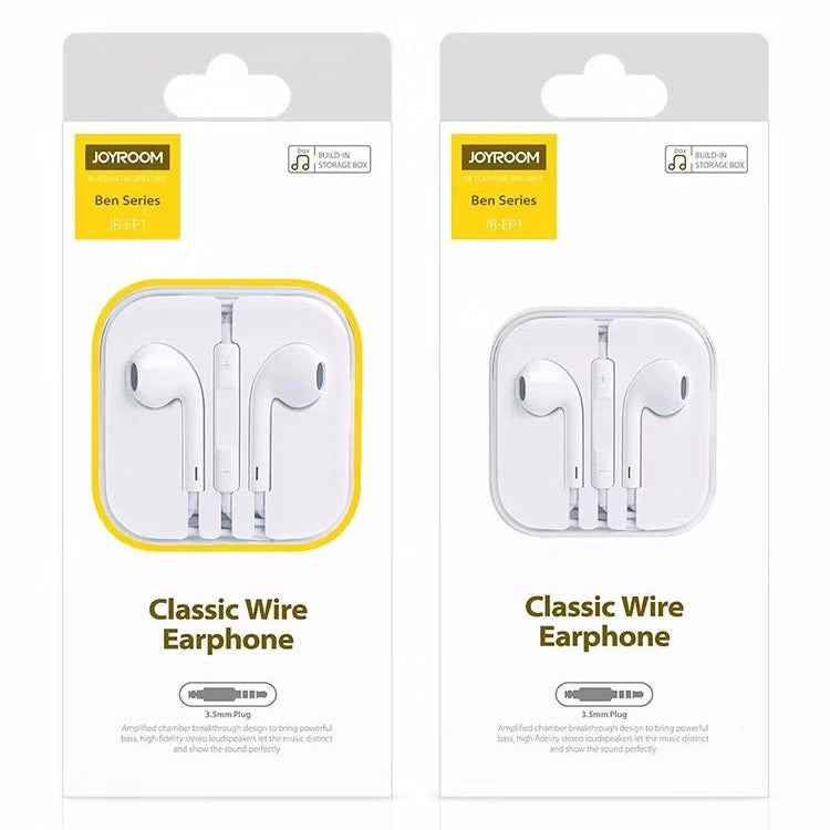 JOYROOM JR-EP1 1.2m 3.5mm Plug Wire Control In-Ear Earphone