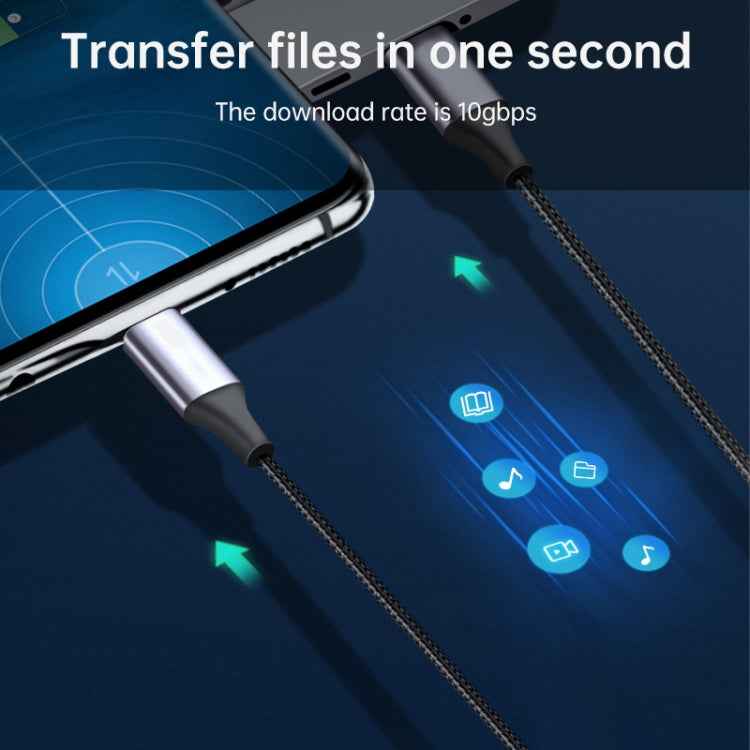 USB-C / Type-C Male to USB-C / Type-C Male Transmission Data Charging Cable, Cable Length: 1.5m