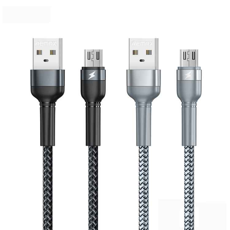 REMAX RC-124m 1m 2.4A USB to Micro USB Aluminum Alloy Braid Fast Charging Data Cable