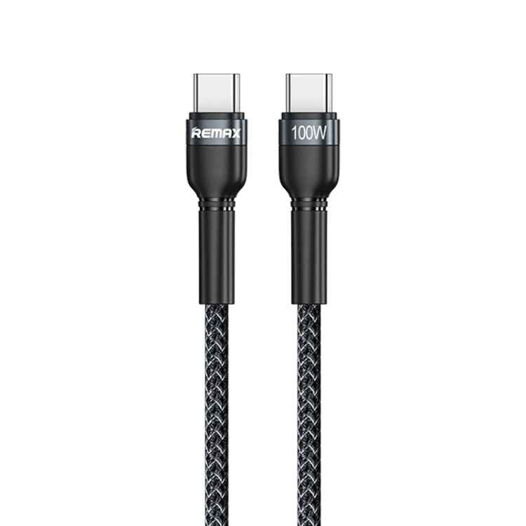 REMAX RC-172 Jany Series 1m PD100W Type-C to USB-C / Type-C Aluminum Alloy Braid Fast Charging Data Cable