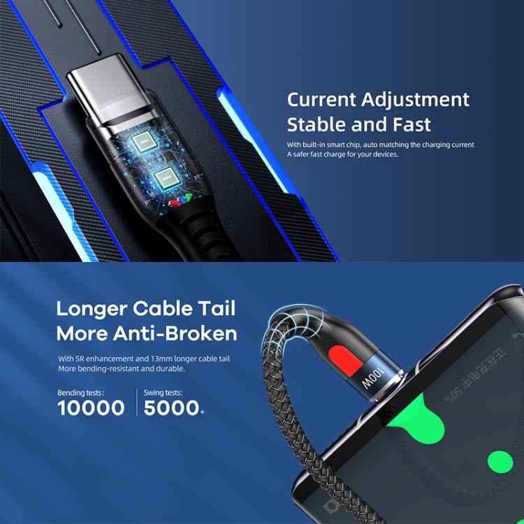 REMAX RC-188a Lesu Pro 1m 5A USB to USB-C / Type-C Aluminum Alloy Braid Fast Charging Data Cable