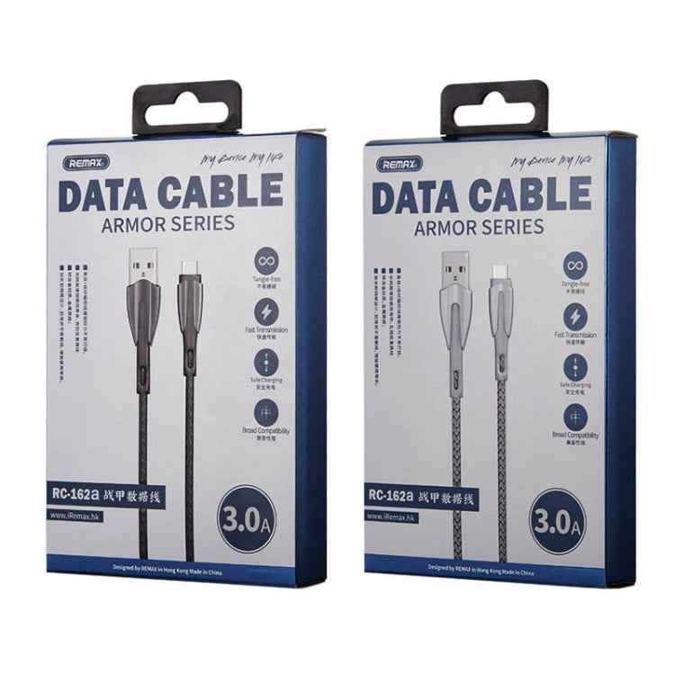 REMAX RC-162a Armor Series 3A USB to USB-C / Type-C Charging Cable, Cable Length: 1m