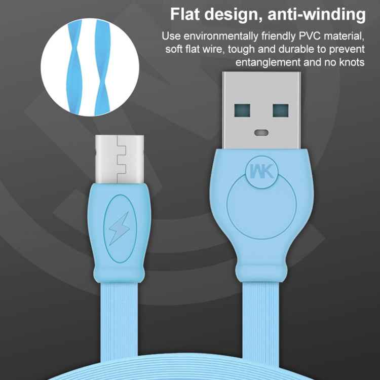 WK WDC-023m 2.4A Micro USB Fast Charging Data Cable, Length: 3m