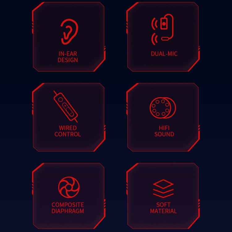 WK ET-Y30 ET Series 3.5mm Elbow In-ear Wired Wire-control Gaming Earphone with Microphone