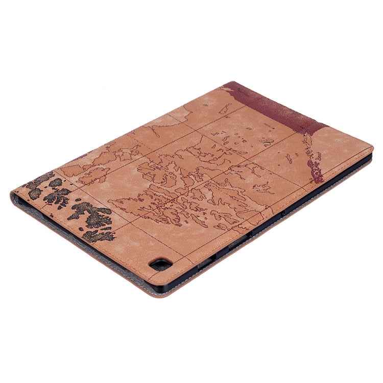Map Texture Horizontal Flip Leather Case for Galaxy Tab S5e 10.5 T720 / T725,  with Holder & Card Slots & Wallet, Random Texture Delivery
