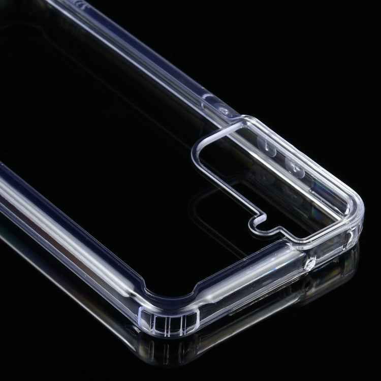 For Samsung Galaxy S21 FE Four-corner Shockproof Transparent TPU + PC Protective Case