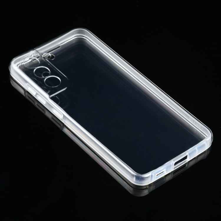 For Samsung Galaxy S21 FE PC+TPU Ultra-thin Double-sided Full Coverage Transparent Soft Case