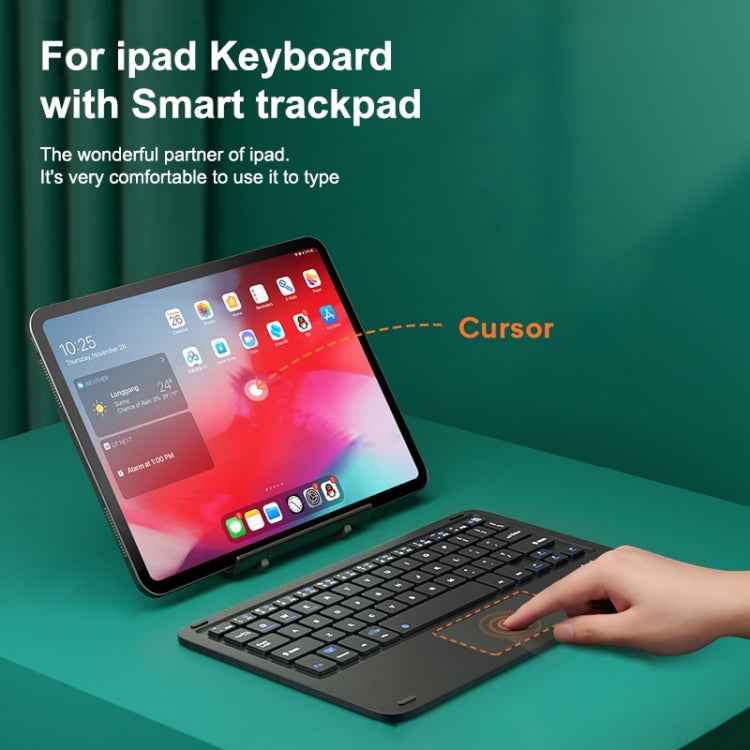 HB119B 10 inch Universal Tablet Wireless Bluetooth Keyboard with Touch Panel