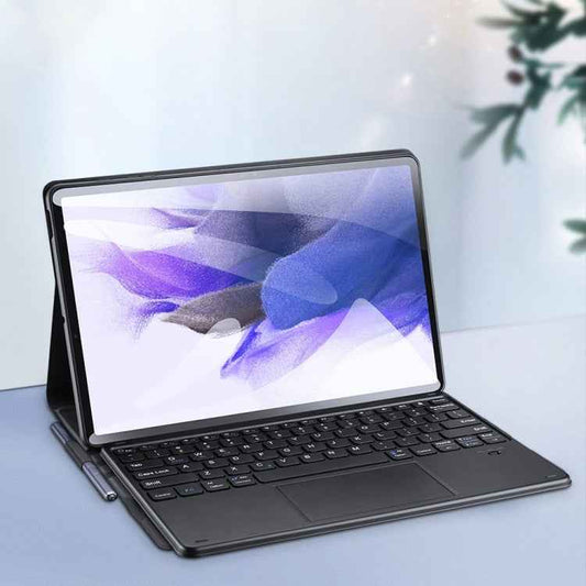 DUX DUCIS Detachable Bluetooth Keyboard Ultrathin Flip Leather Tablet Cas for Samsung Galaxy Tab S8 Plus (X800/X806) / S7 FE (T730/T733/T736B) / S7 Plus (T970/T976B)