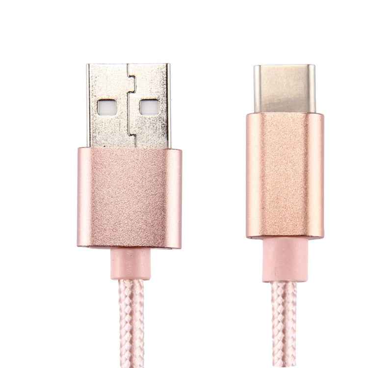 Knit Texture USB to USB-C / Type-C Data Sync Charging Cable, Cable Length: 1m, 3A Total Output, 2A Transfer Data