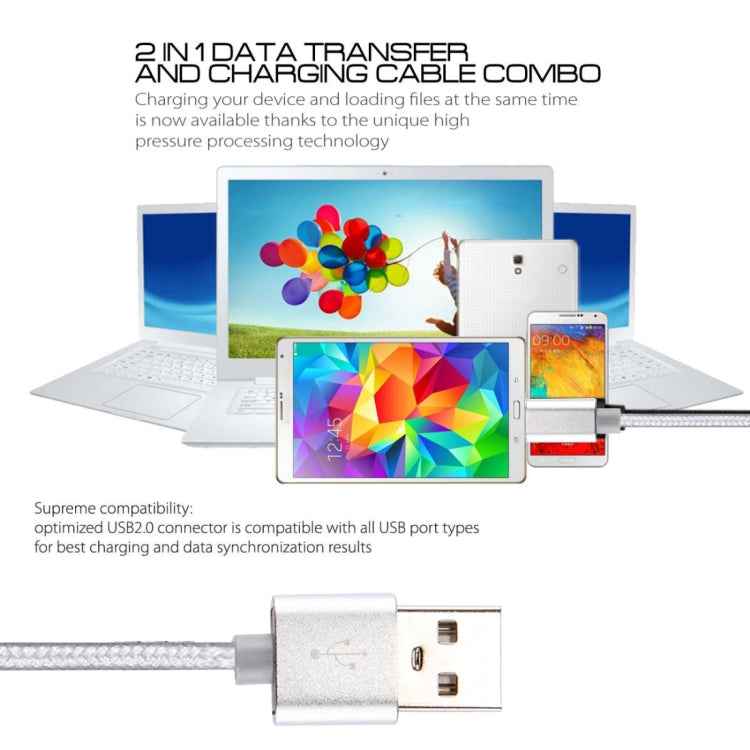 Knit Texture USB to USB-C / Type-C Data Sync Charging Cable, Cable Length: 3m, 3A Total Output, 2A Transfer Data