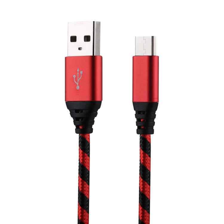 1m USB to USB-C / Type-C Nylon Weave Style Data Sync Charging Cable
