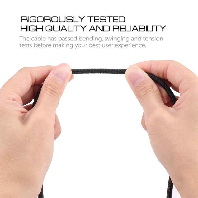 U-shaped USB-C / Type-C Male to USB Male Nylon Braid Charge Data Cable