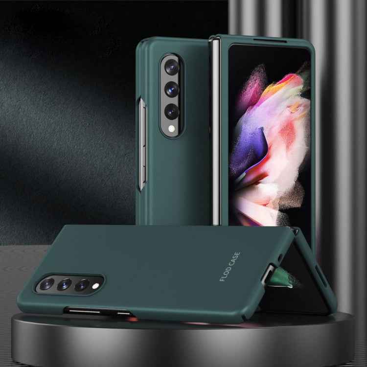 For Samsung Galaxy Z Fold3 5G Skin Feel Frosted Electroplating Foldable PC Protective Case