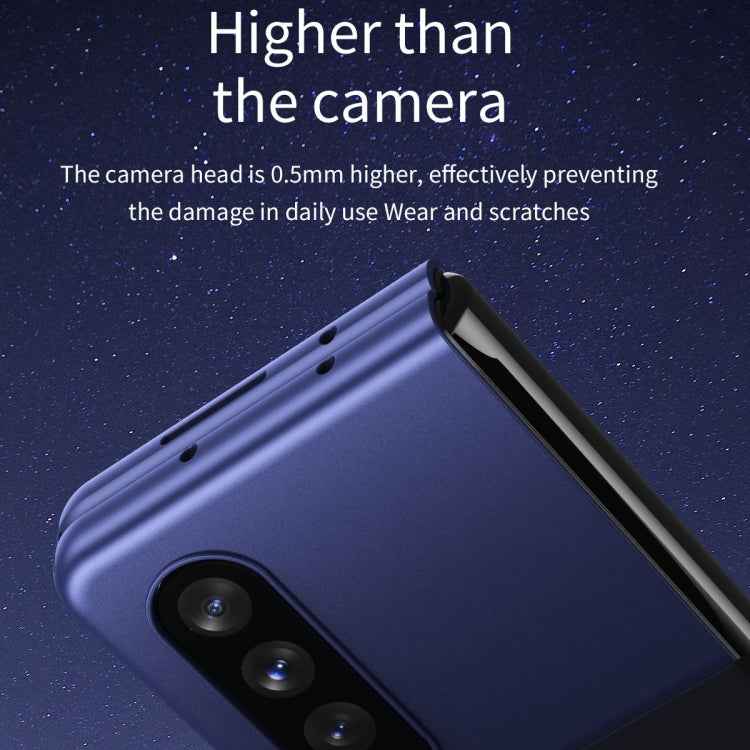 For Samsung Galaxy Z Fold3 5G Skin Feel Frosted Electroplating Foldable PC Protective Case