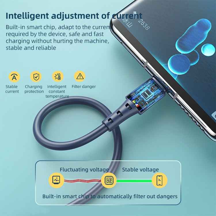 REMAX RC-068 PD 65W Type-C / USB-C to Type-C / USB-C High Elastic TPE Fast Charging Data Cable, Length: 1m