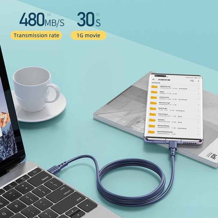 REMAX RC-068 PD 65W Type-C / USB-C to Type-C / USB-C High Elastic TPE Fast Charging Data Cable, Length: 1m