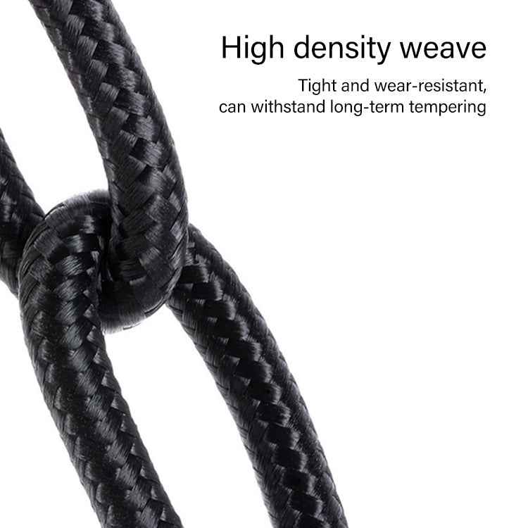 60W PD USB-C / Type-C Male to USB-C / Type-C Male Braided Data Cable, Cable Length: 1m