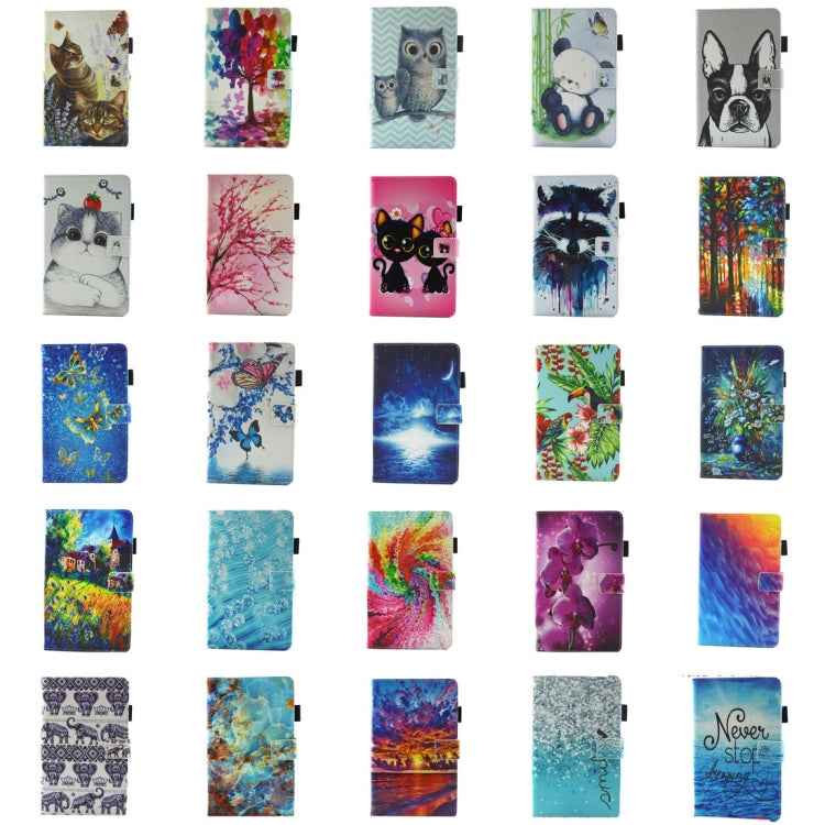 For Galaxy Tab A 8.0  / T380 & T385  Horizontal Flip Leather Case with Holder & Card Slots