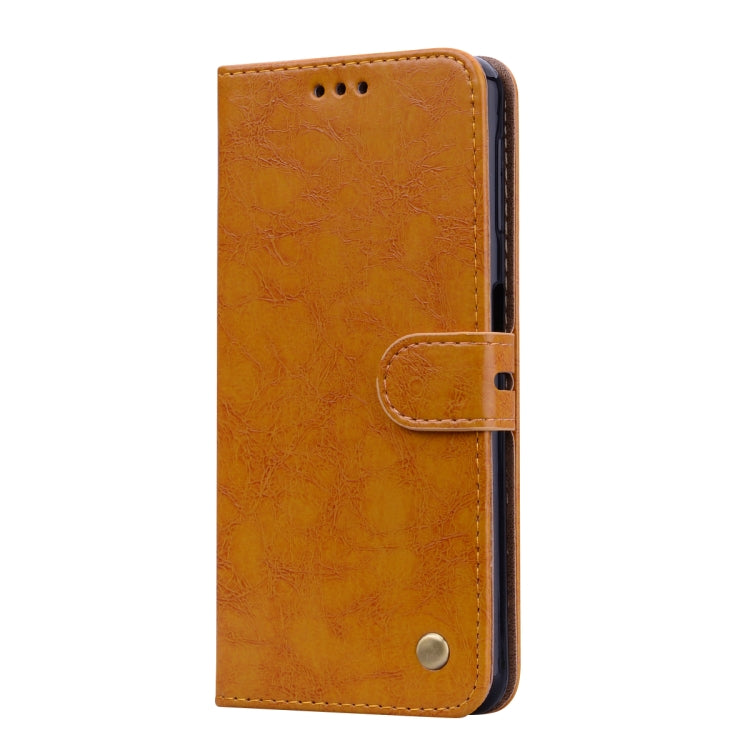 Business Style Oil Wax Texture Horizontal Flip Leather Case for Galaxy A7 (2018), with Holder & Card Slots & Wallet