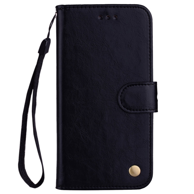 Business Style Oil Wax Texture Horizontal Flip Leather Case for Galaxy A6 (2018), with Holder & Card Slots & Wallet