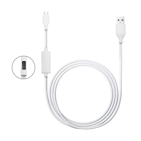 OTG-Y-02 USB 2.0 Male to Micro USB Male + USB Female OTG Charging Data Cable for Android Phones / Tablets with OTG Function, Length: 1.1m