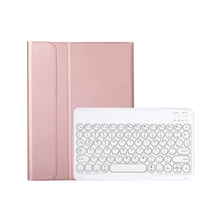 For iPad 11 2025 / 10th Gen 10.9 2022 YA10B Lambskin Texture Bluetooth Keyboard Leather Tablet Case with Pen Slot