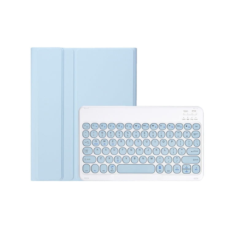 For iPad 11 2025 / 10th Gen 10.9 2022 YA10B Lambskin Texture Bluetooth Keyboard Leather Tablet Case with Pen Slot, YA10B