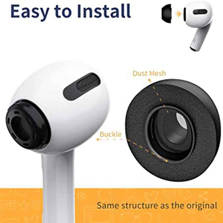 ZS0164 Slow Rebound Foam Earmuffs for AirPods Pro, Size: S