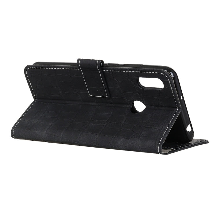 Crocodile Texture Horizontal Flip Leather Case for Galaxy A40, with Holder & Wallet & Card Slots & Photo Frame
