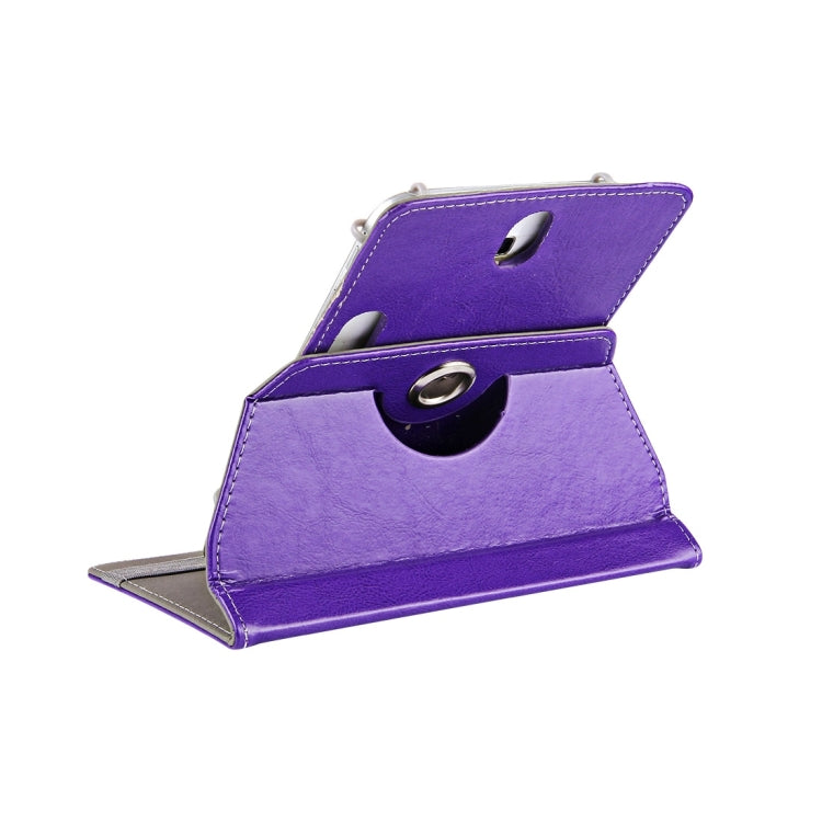 7 inch Tablets Leather Case Crazy Horse Texture 360 Degrees Rotation Protective Case Shell with Holder for Galaxy Tab A 7.0 (2016) / T280 & Tab 4 7.0 / T230 & Tab Q T2558, Colorfly G708, Asus ZenPad 7.0 Z370CG, Huawei MediaPad T1 7.0 / T1-701u