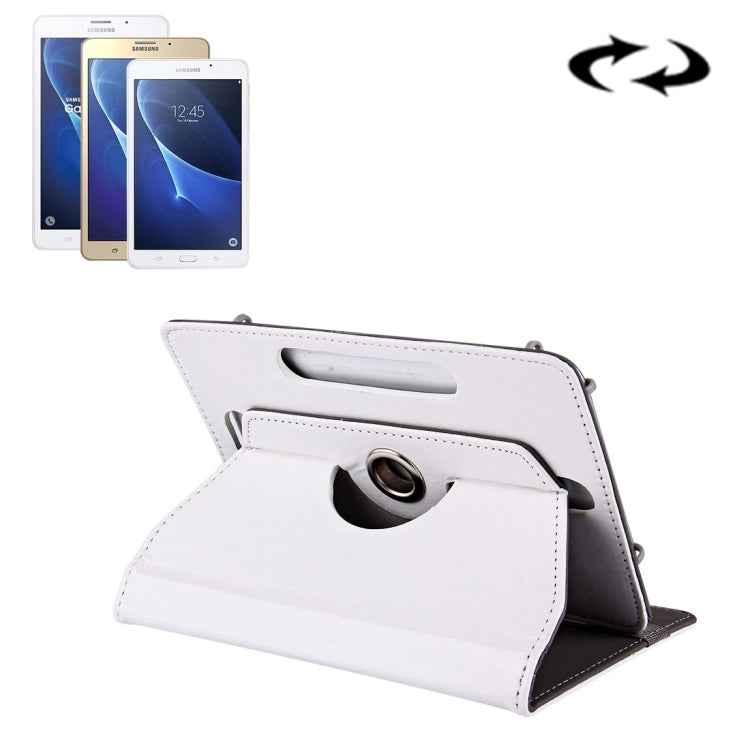 7 inch Tablets Leather Case Crazy Horse Texture 360 Degrees Rotation Protective Case Shell with Holder for Galaxy Tab A 7.0 (2016) / T280 & Tab 4 7.0 / T230 & Tab Q T2558, Colorfly G708, Asus ZenPad 7.0 Z370CG, Huawei MediaPad T1 7.0 / T1-701u