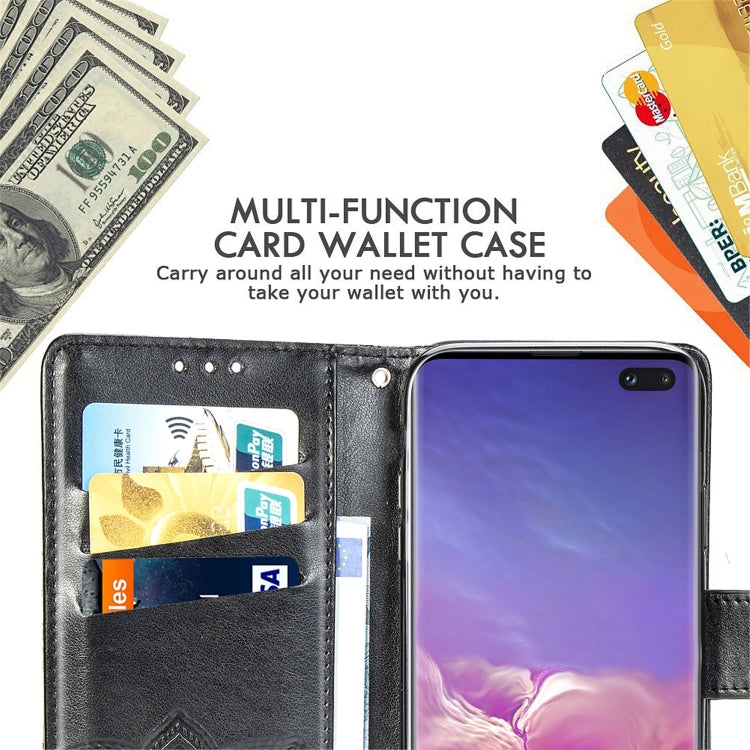 Butterfly Love Flowers Embossing Horizontal Flip Leather Case for Galaxy S10+, with Holder & Card Slots & Wallet & Lanyard, For Galaxy S10+