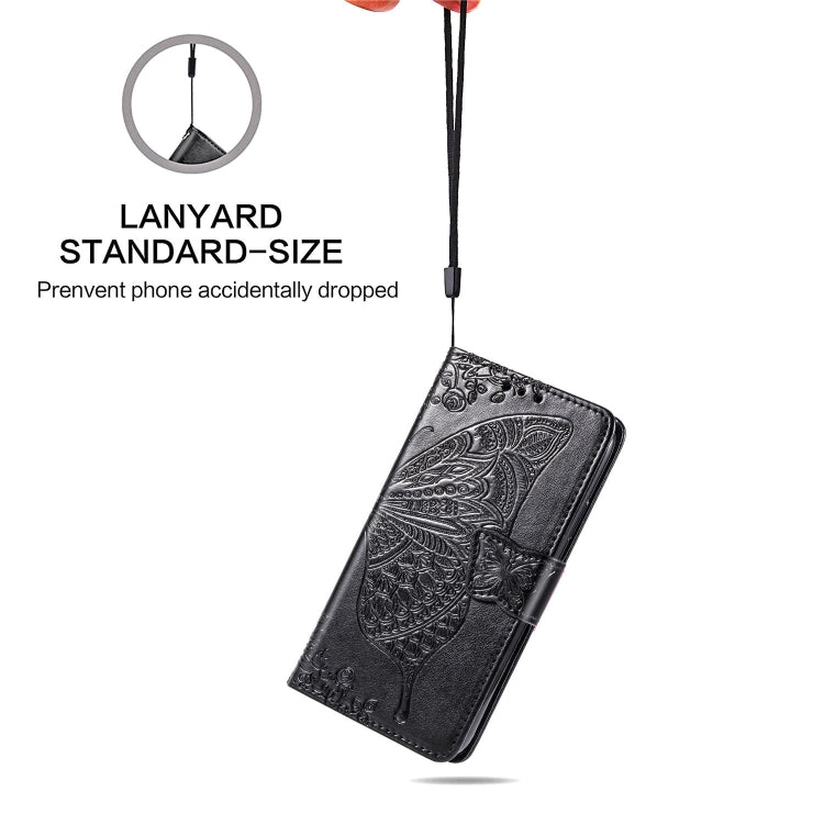 Butterfly Love Flowers Embossing Horizontal Flip Leather Case for Galaxy A40, with Holder & Card Slots & Wallet & Lanyard, For Galaxy A40