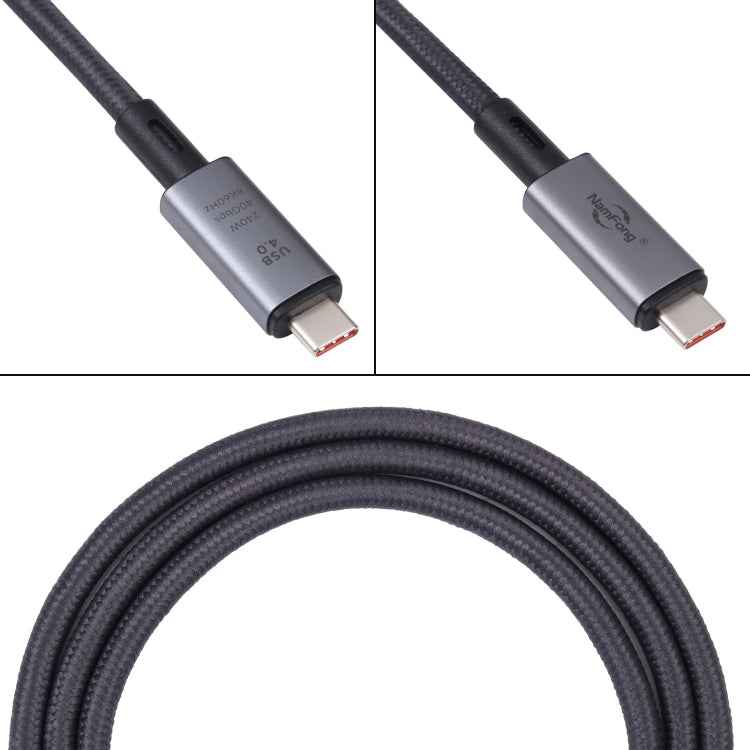 40Gbps 8K USB-C/Type-C to USB-C/Type-C Video Cable Compatible with USB 4, Length: 1m