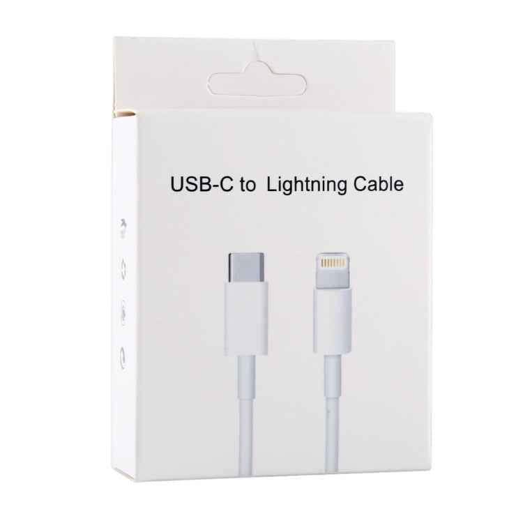 20W 9V/2A 1M USB-C / Type-C to 8 Pin PD Fast Charging Cable for iPhone, iPad, Cable Length: 1m