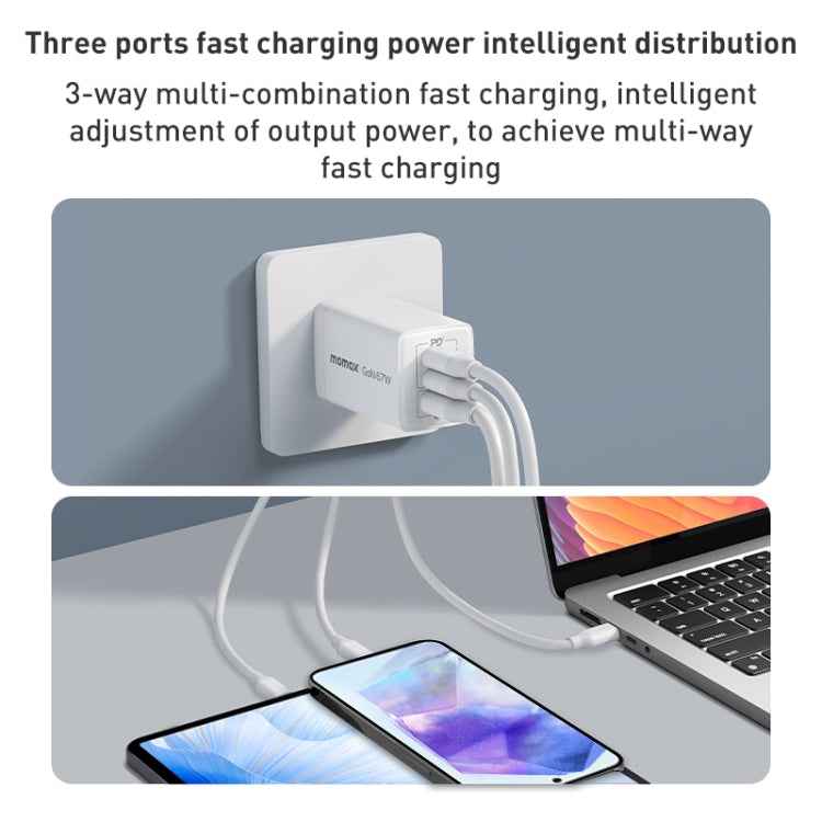 MOMAX UM30 PD 67W Fast Charger Power Adapter, UK Plug